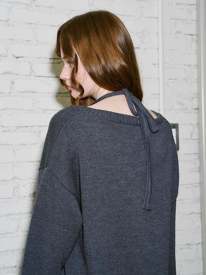 DIDDI MODA Sweet Cool V Neck Knit Set