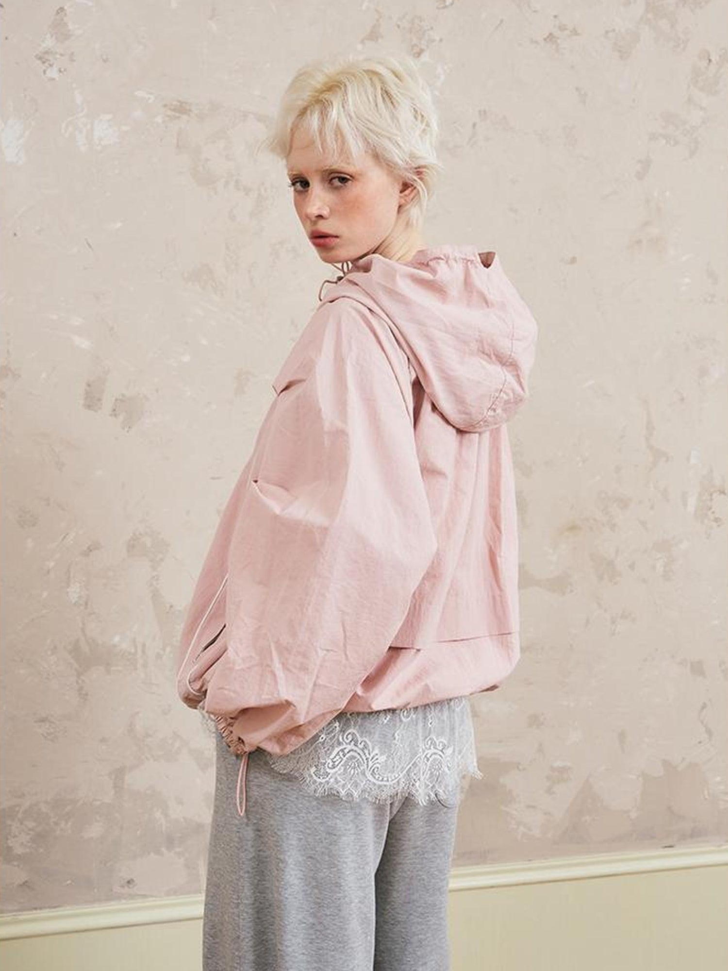 DIDDI MODA Sweet Crush Utility Lace Hoodie