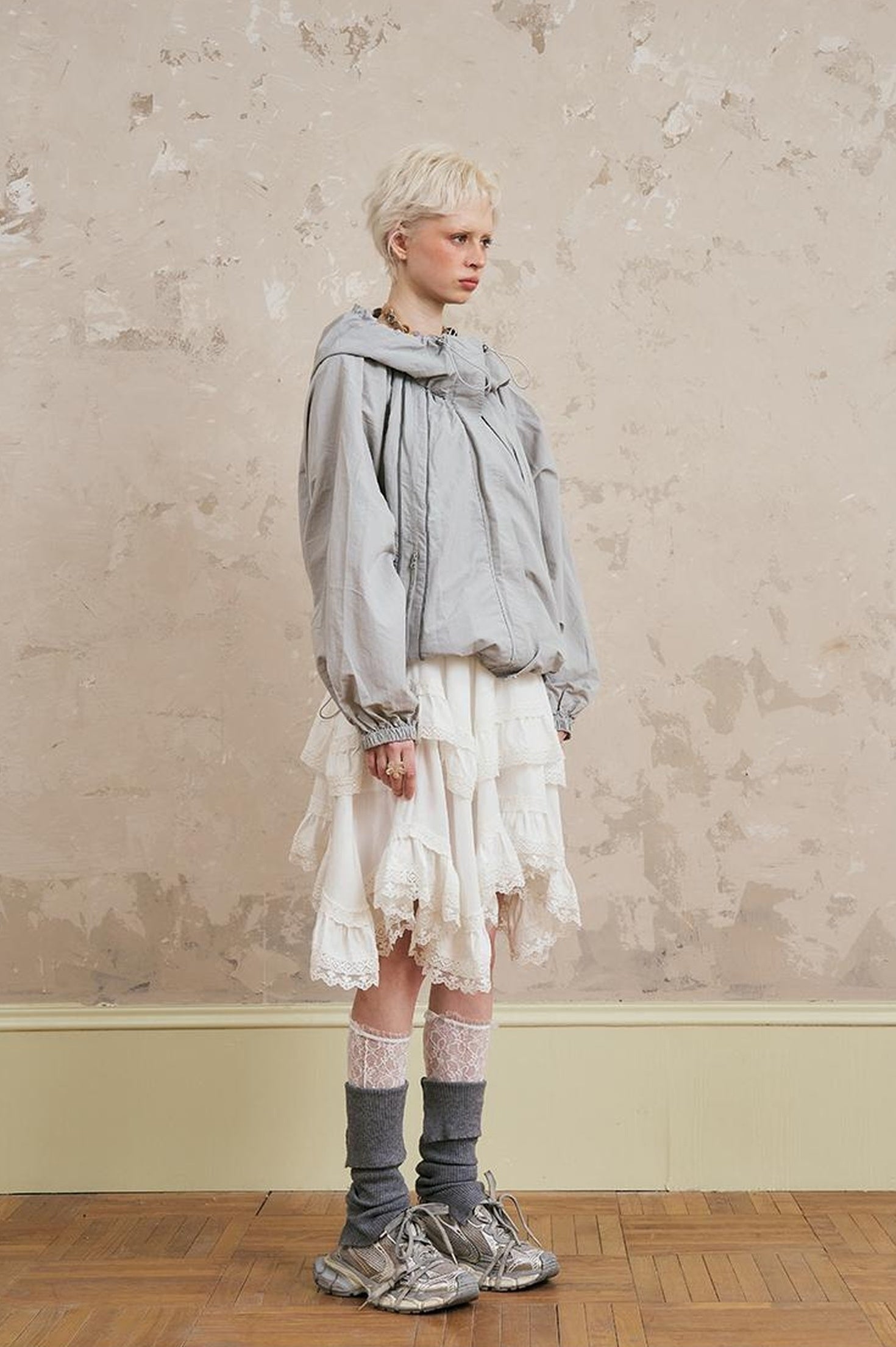 DIDDI MODA Sweet Crush Utility Lace Hoodie