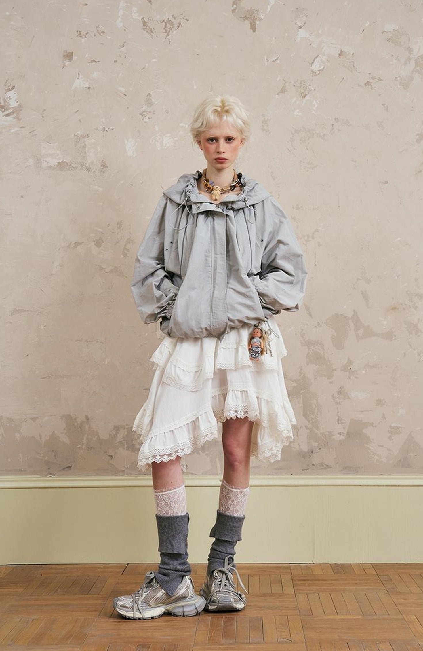 DIDDI MODA Sweet Crush Utility Lace Hoodie