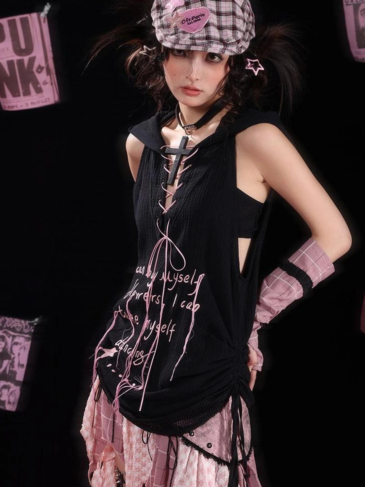 Sweet Rebel Lazy Hoodie Vest