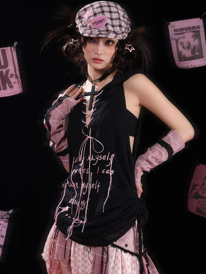 Sweet Rebel Lazy Hoodie Vest