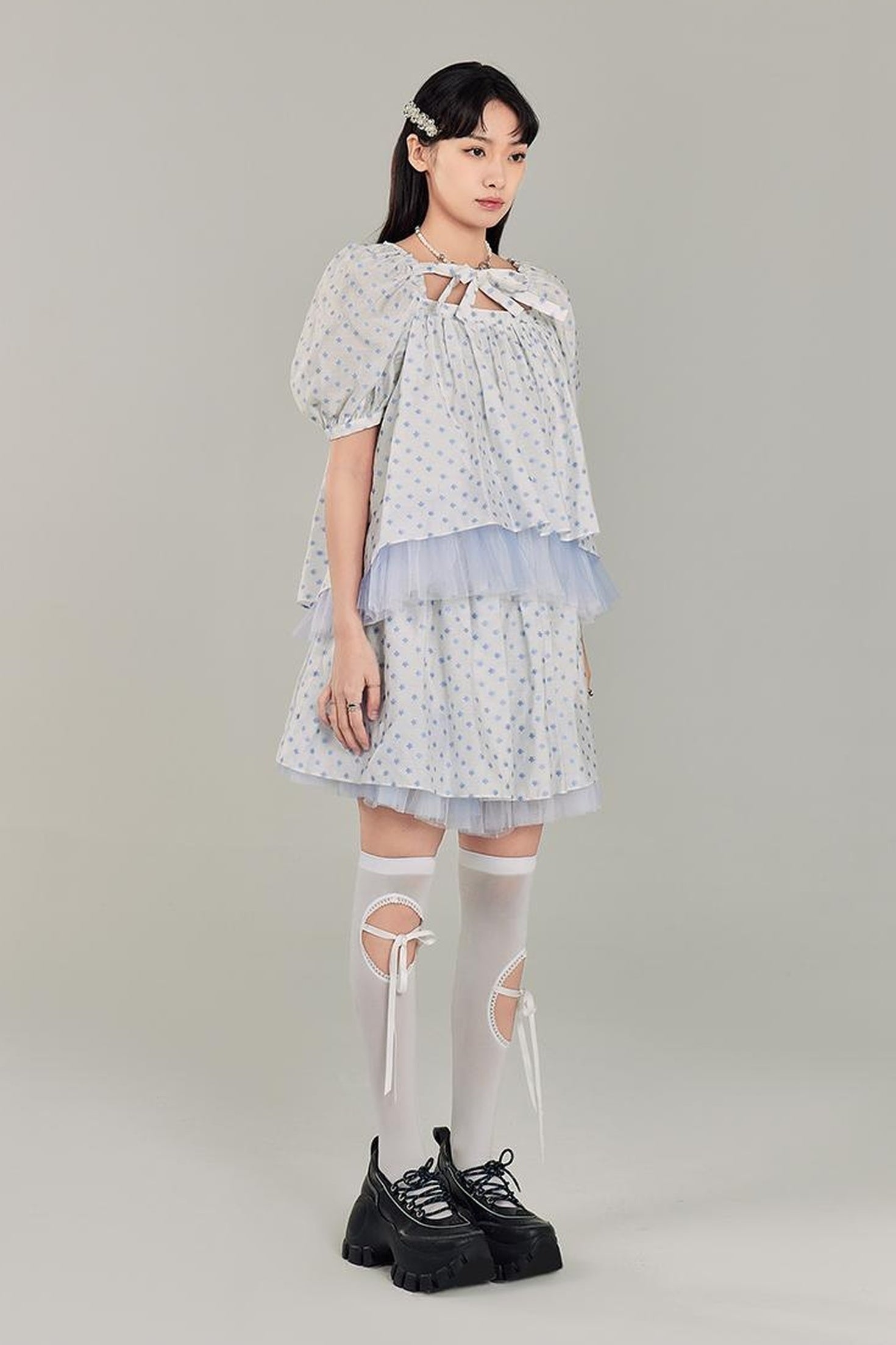 DIDDI MODA Sweet Salty Floral Square Neck Two Piece Set