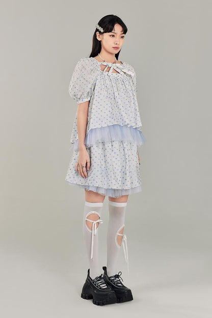 DIDDI MODA Sweet Salty Floral Square Neck Two Piece Set