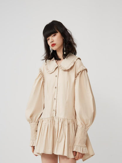 Sweet Mi Sweet Spice Moonlight Cotton Shirring Blouse