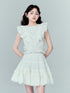 DIDDI MODA Sweetheart Ruffle Sleeve Cotton Top