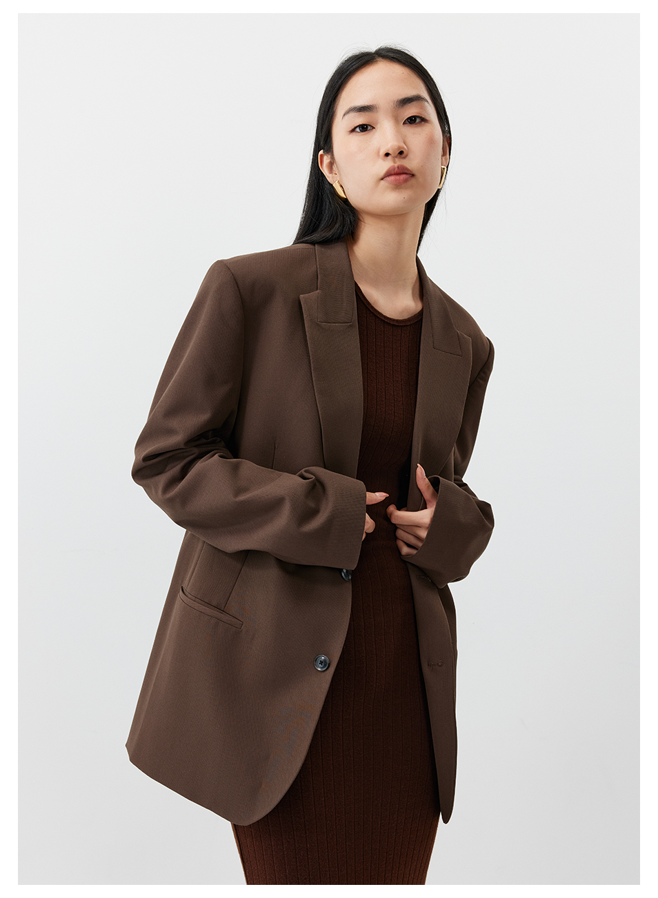 Tailored Single-Breast Blazer