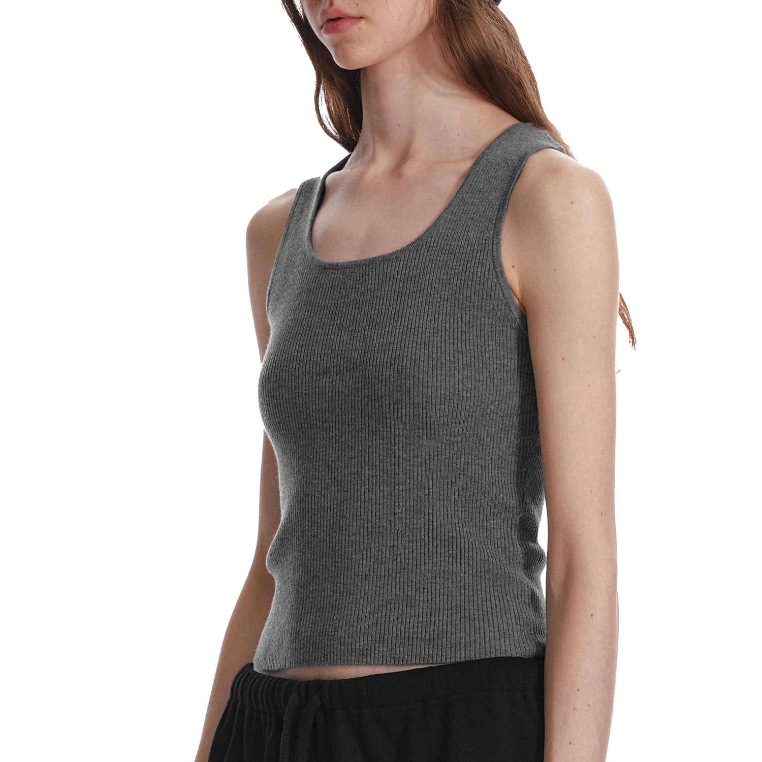 ALINNV STUDIO Basic Turn Collar Layering Shirt With Sleeveless Vest