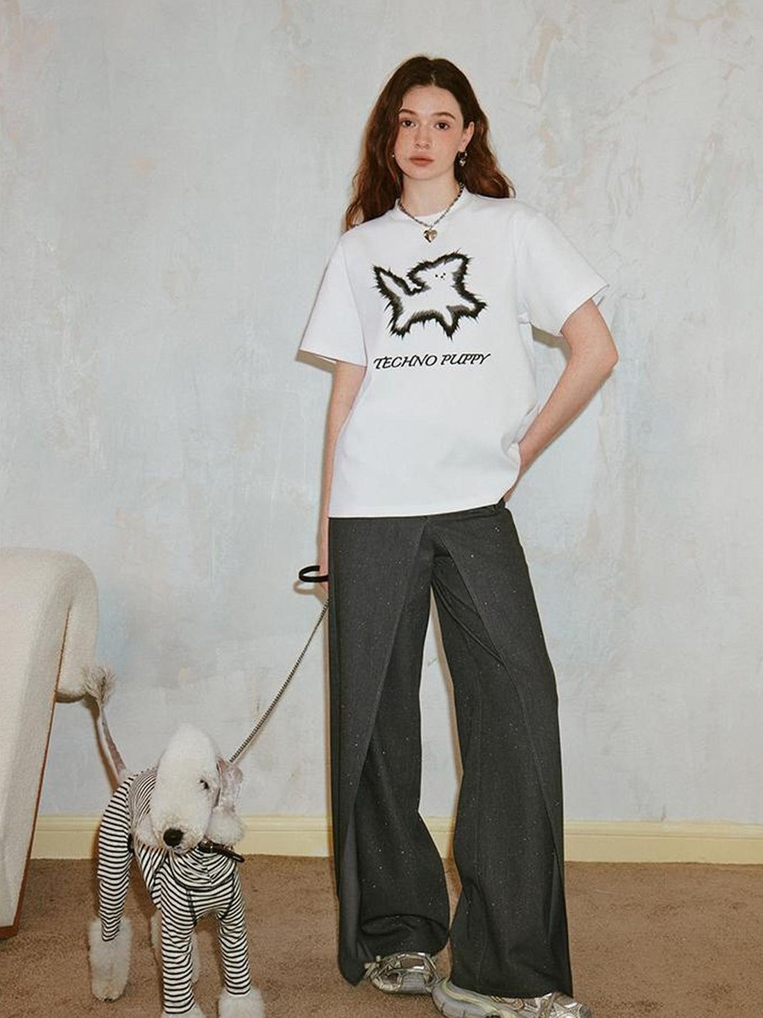 DIDDI MODA Techno Puppy Graphic Tee