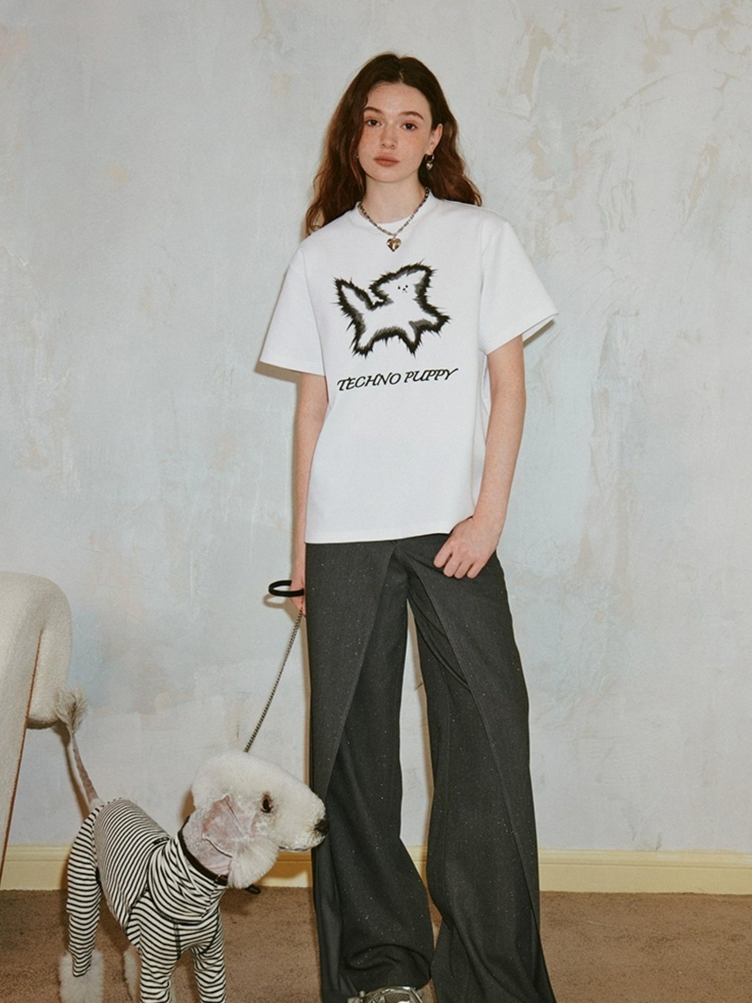 DIDDI MODA Techno Puppy Graphic Tee