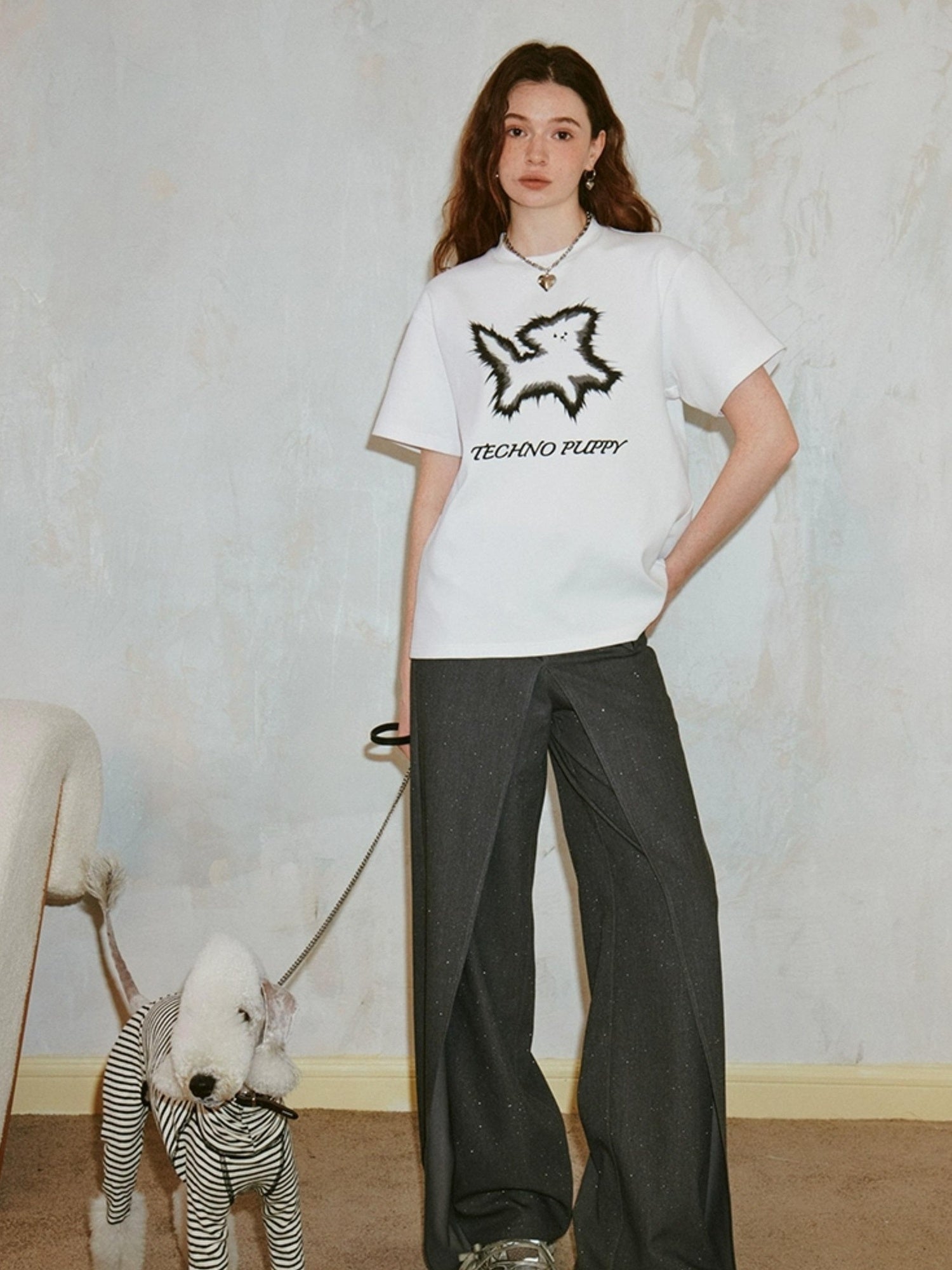 DIDDI MODA Techno Puppy Graphic Tee