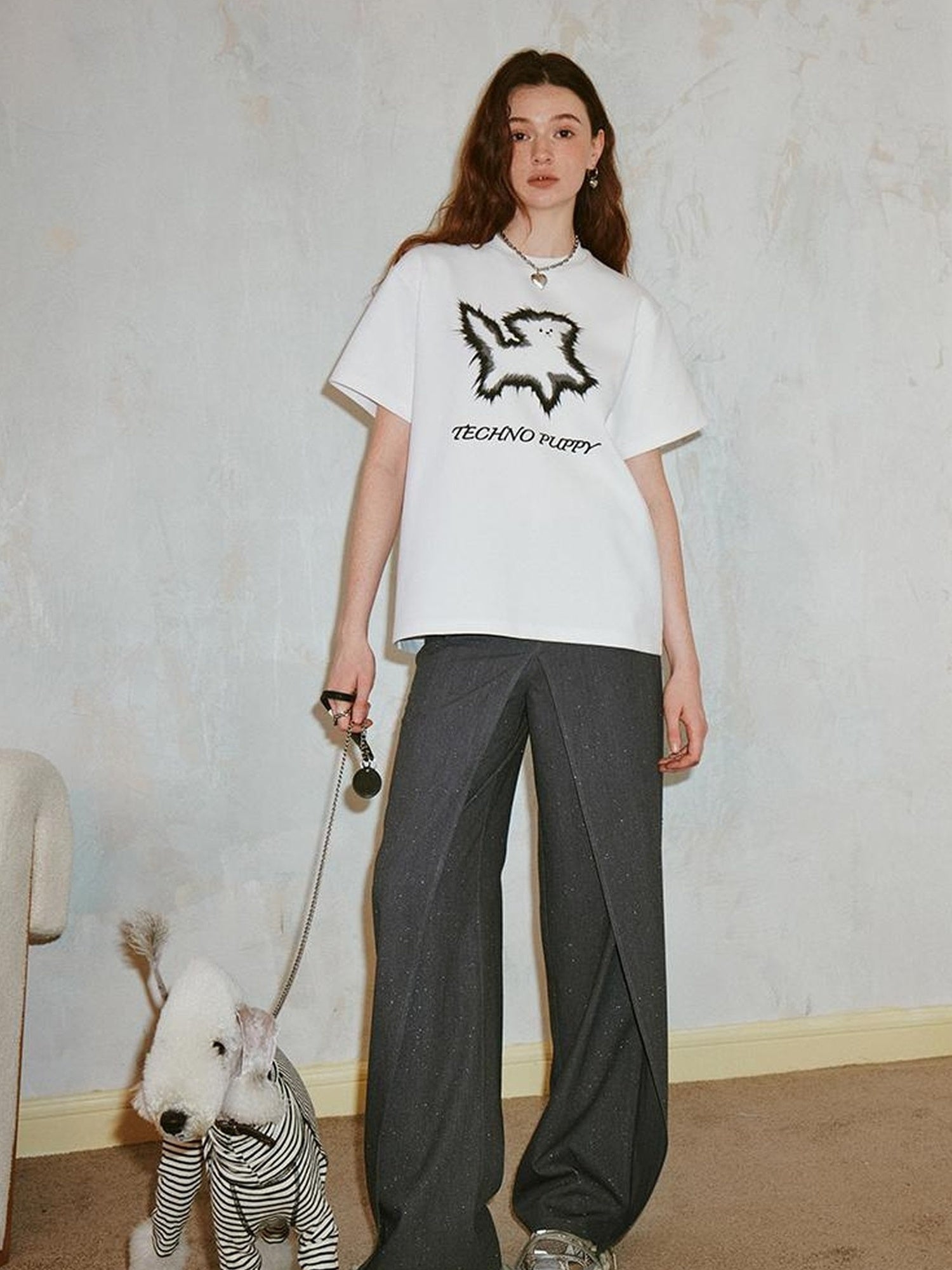 DIDDI MODA Techno Puppy Graphic Tee