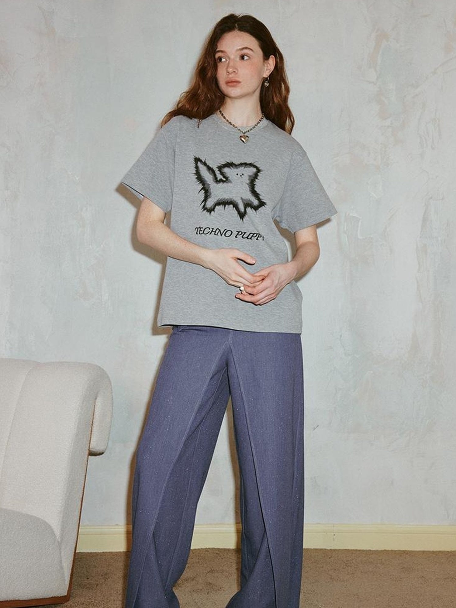 DIDDI MODA Techno Puppy Graphic Tee