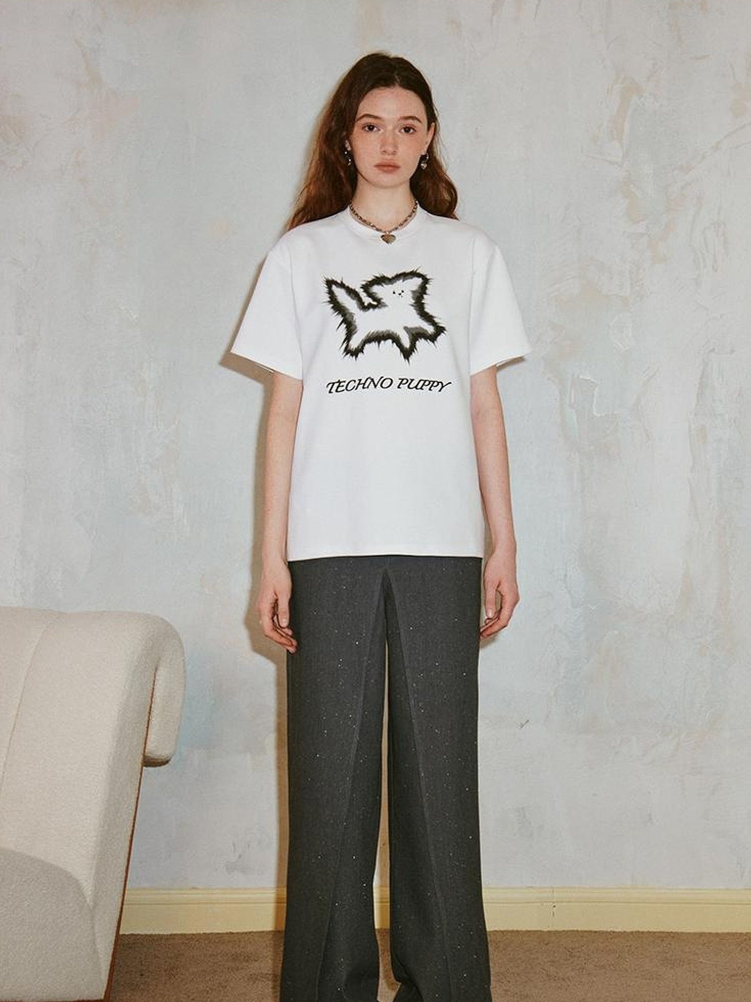 DIDDI MODA Techno Puppy Graphic Tee