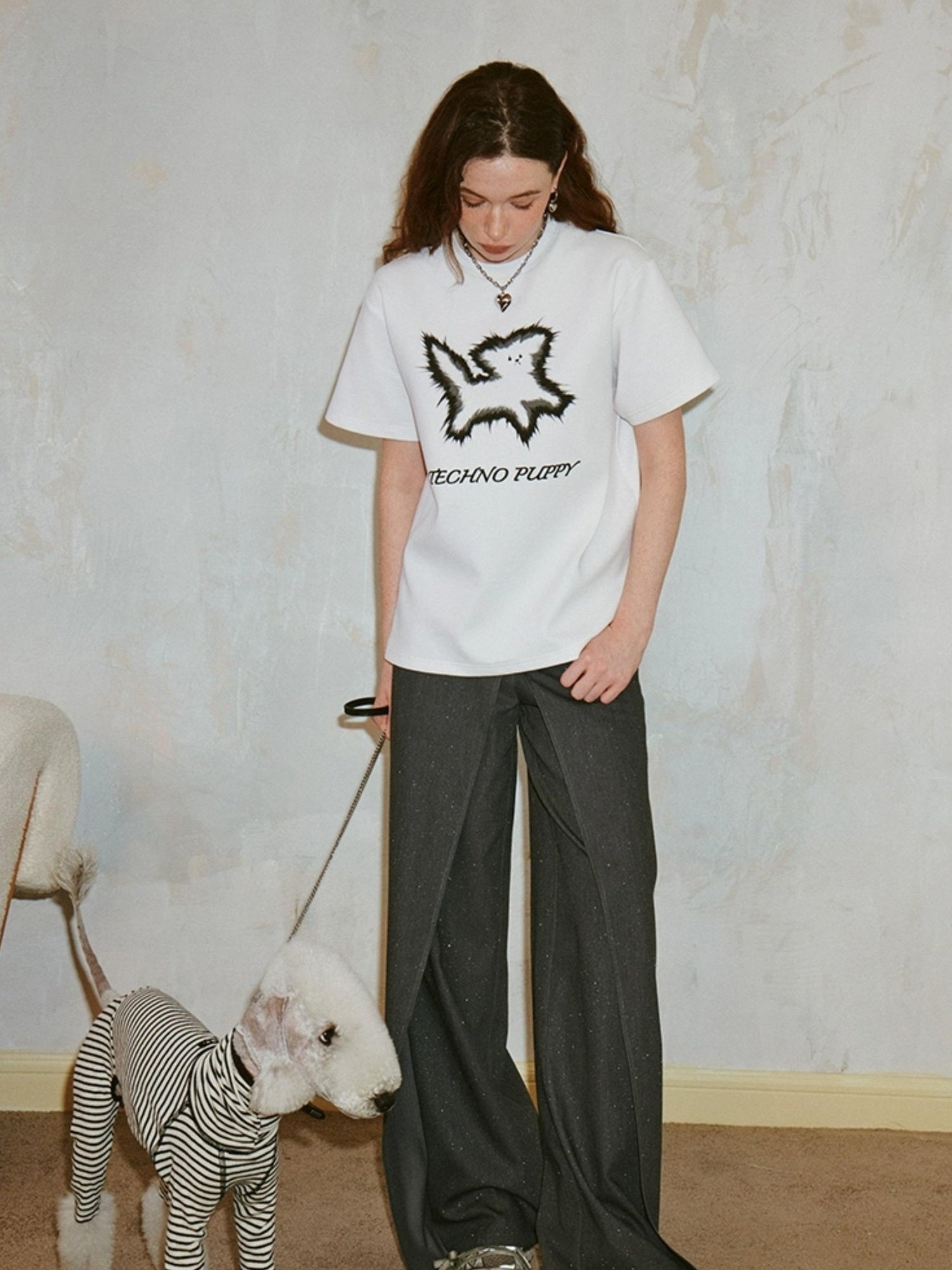 DIDDI MODA Techno Puppy Graphic Tee
