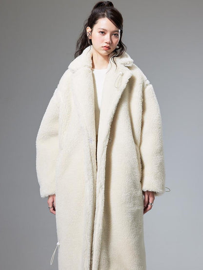 DIDDI MODA Teddy Bear Floral Patch Overcoat