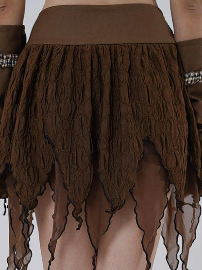 Textured Sensual Slit Dress