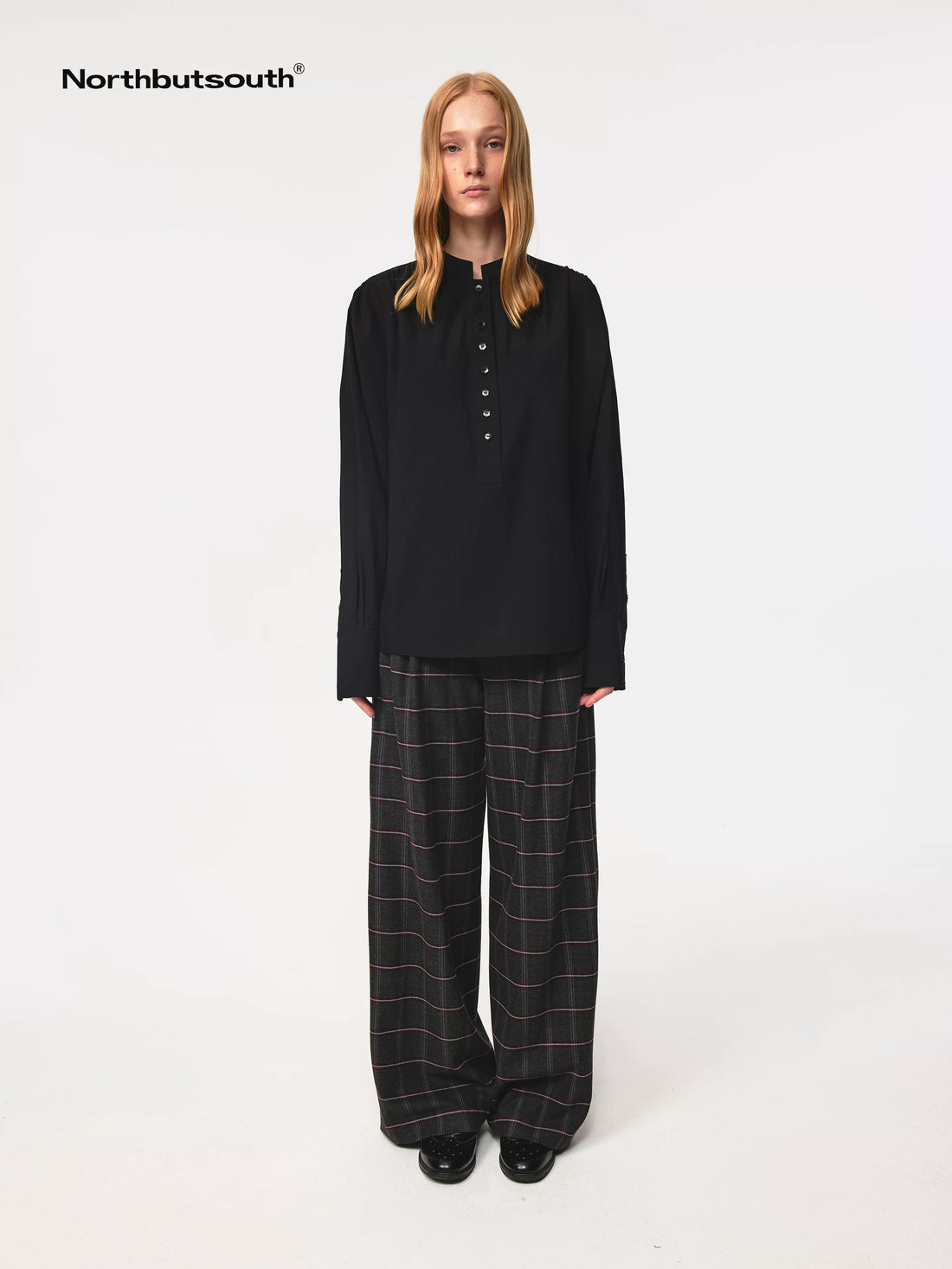 Textured Washed Relaxed Fit Shirt With Floral Button Detail
