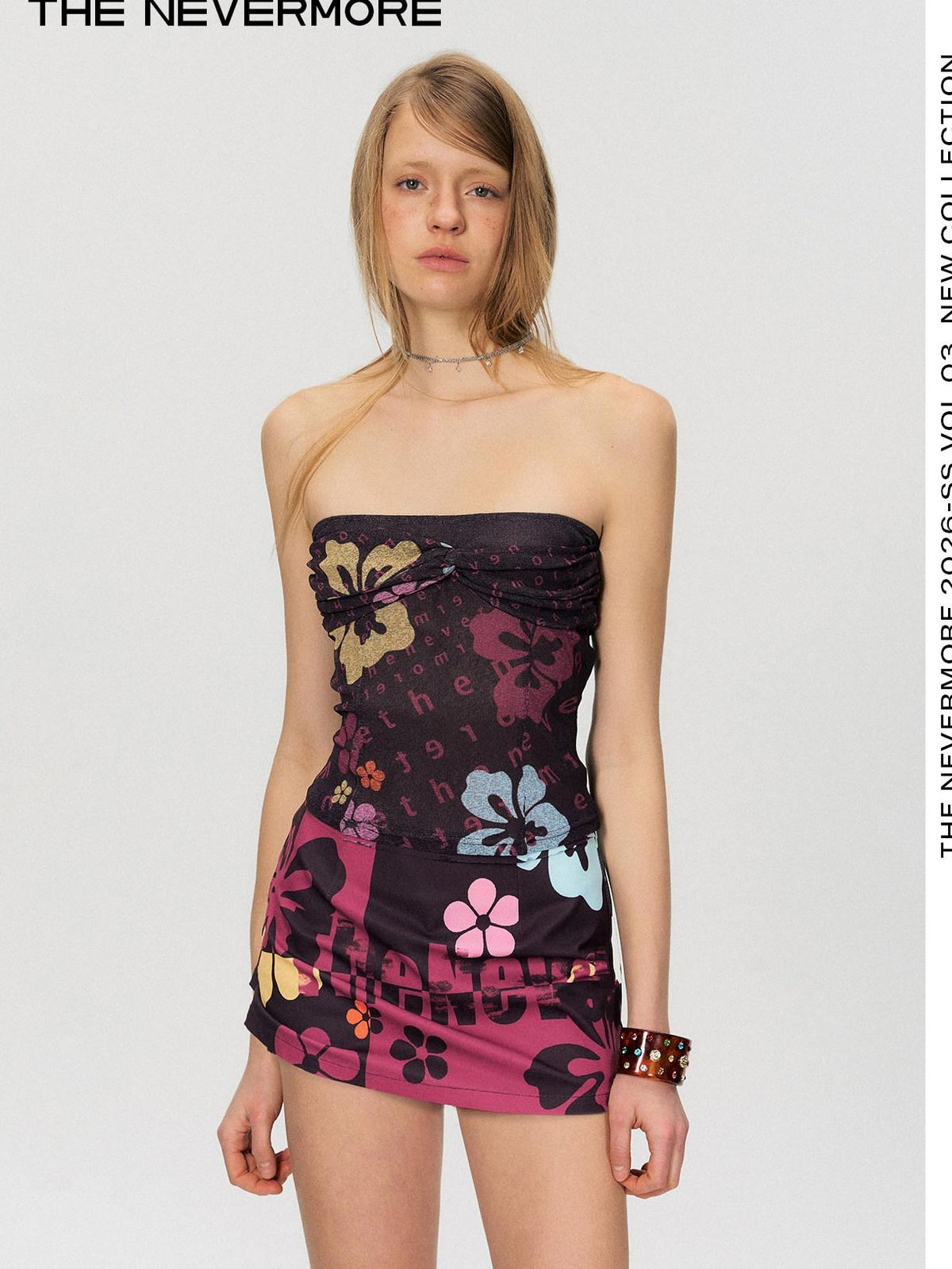 The NeverMore Deep Purple Cropped Printed Slim Fit Vintage Women&