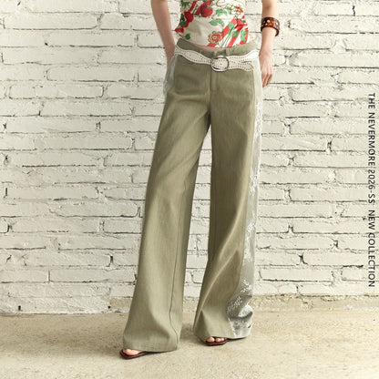 The_NeverMore_Khaki_Vintage_Lace_Patchwork_Women&