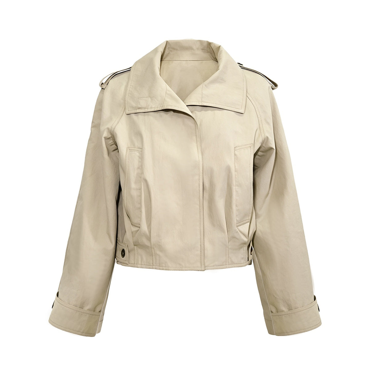 The_NeverMore_Loose_Stand_Collar_Adjustable_Cuffs_Cropped_Jackets_Women&