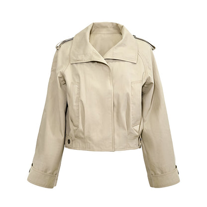 The_NeverMore_Loose_Stand_Collar_Adjustable_Cuffs_Cropped_Jackets_Women&