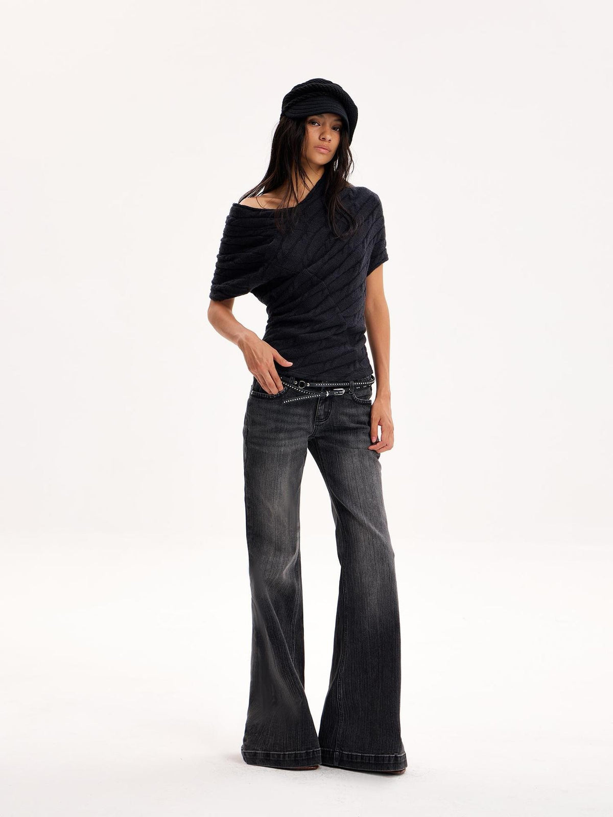 The NeverMore Open Back Slim Fit Knit Women&