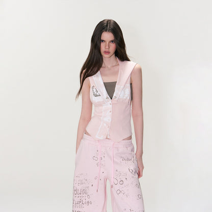 The_NeverMore_Pink_Hooded_Letter_Print_Cropped_Slim_Women&