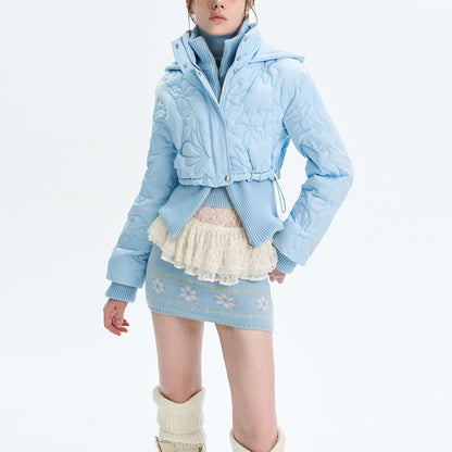 The_NeverMore_Quilted_Embossed_Cropped_Hooded_90_White_Duck_Down_Women&