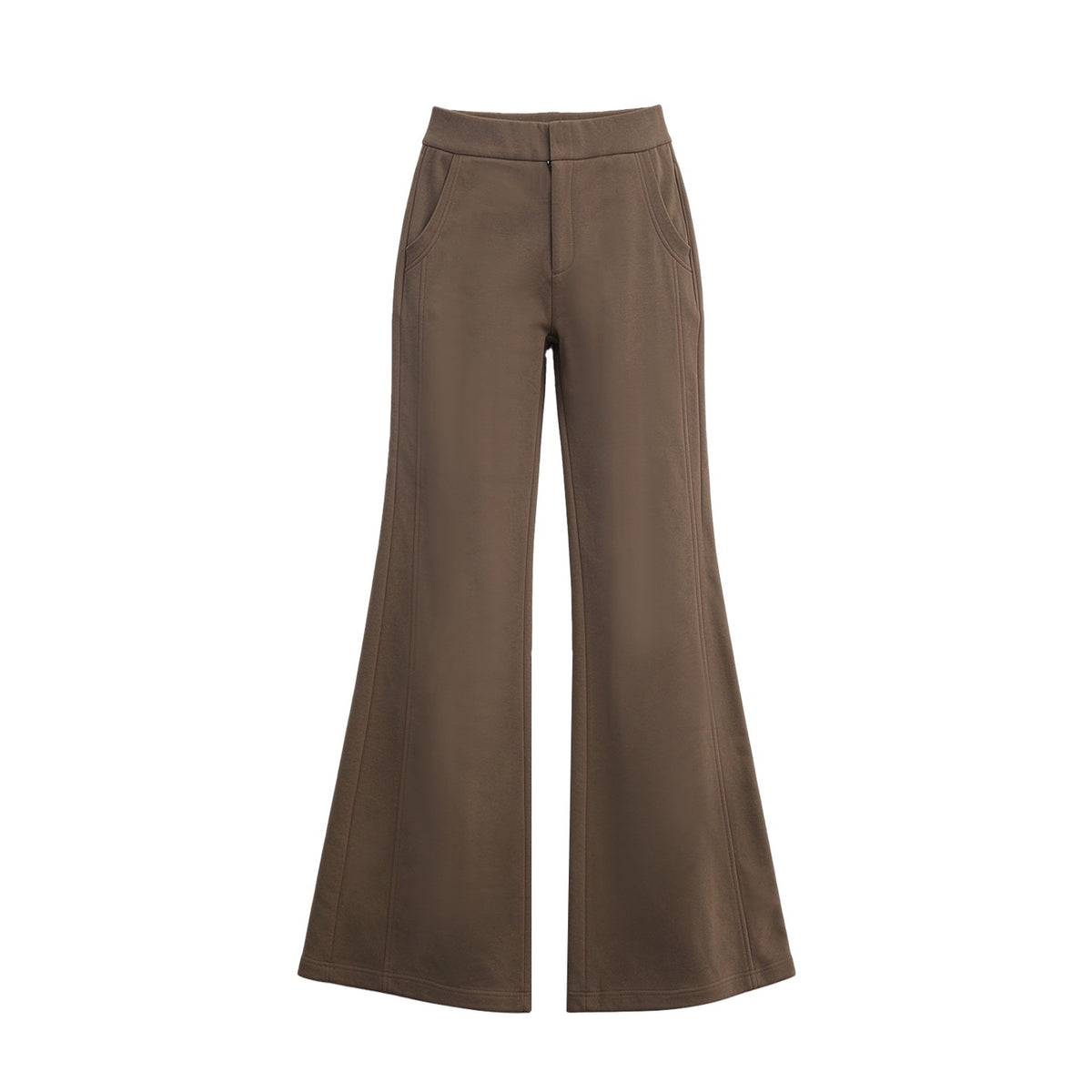 The_NeverMore_Reversible_Faux_Fur_Trim_Cropped_Cardigan_High_Waist_Flared_Pants_Women&
