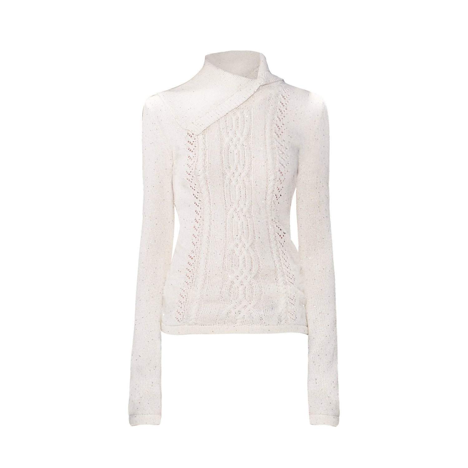 The_NeverMore_Sparkle_Sequin_Knit_Collared_Slim_Fit_Women&