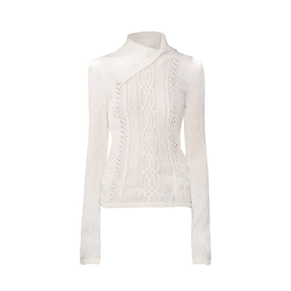 The_NeverMore_Sparkle_Sequin_Knit_Collared_Slim_Fit_Women&