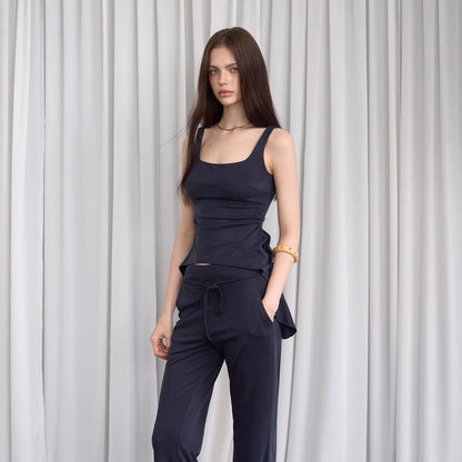 The_NeverMore_Sporty_Yoga_Cami_Short_Top_Skirt_And_Long_Pants_Women&