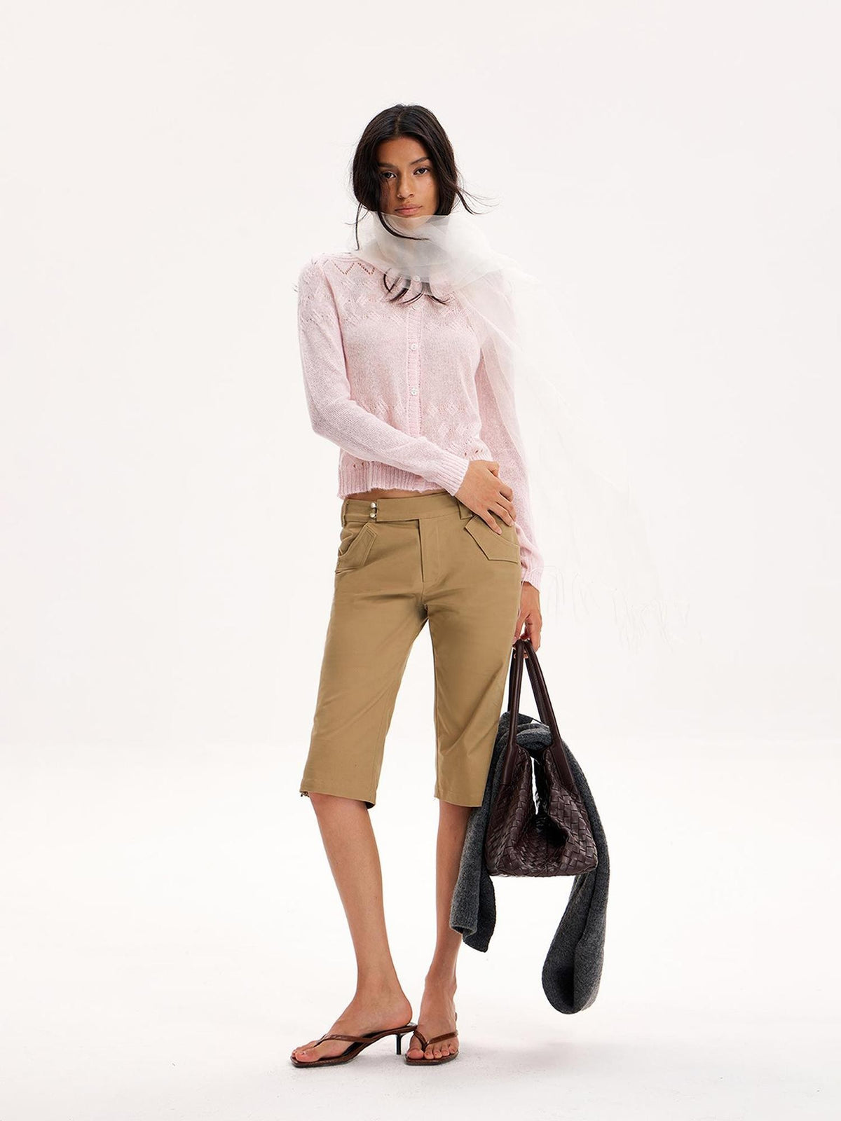 The NeverMore Textured Jacquard Hollow Out Women&