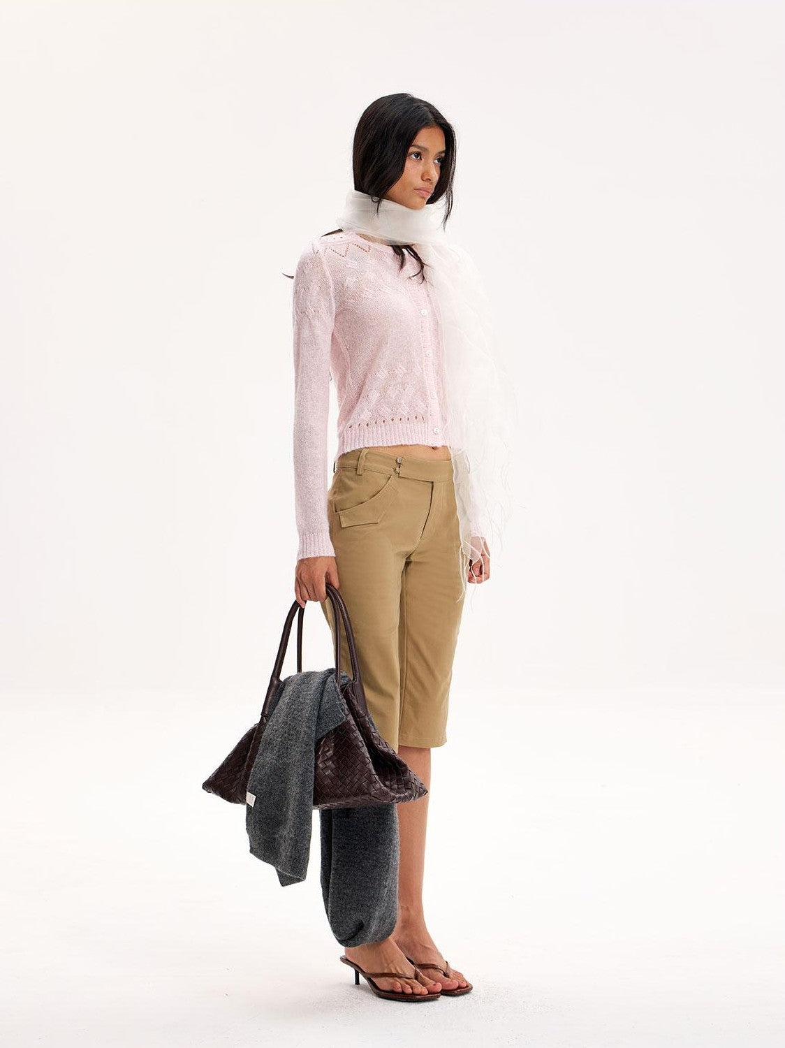 The NeverMore Textured Jacquard Hollow Out Women&
