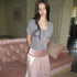 The_NeverMore_Vintage_Puff_Sleeve_Tie_Slim_Fit_Women&
