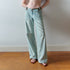 The_NeverMore_Washed_Blue_Suede_Patch_Spliced_V_Waist_Pocket_Women&