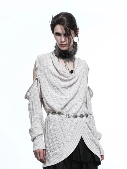 Rayon Cotton Silk Mesh Knit Cardigan