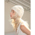 2th Desire Bow Knot Beaded Lace Up Hollow Knit Headband