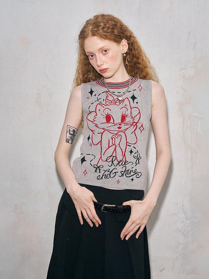 Tom Charm Sleeveless Knit Vest