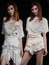 ARIADNAw Transparent Print Multi Wear T Shirt SS25 Lightweight Blend