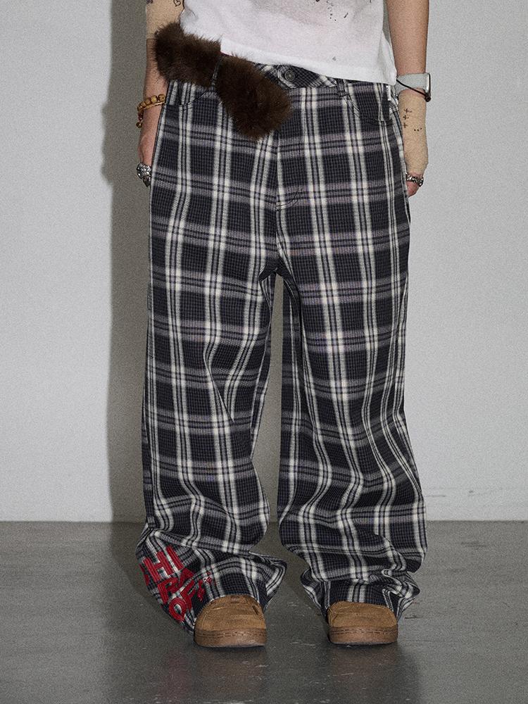 Achihara Trendy Mosaic Print Pants For Women Fashion Trousers
