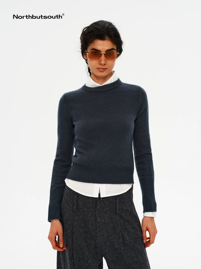 Tri Color Cropped Pullover Women&