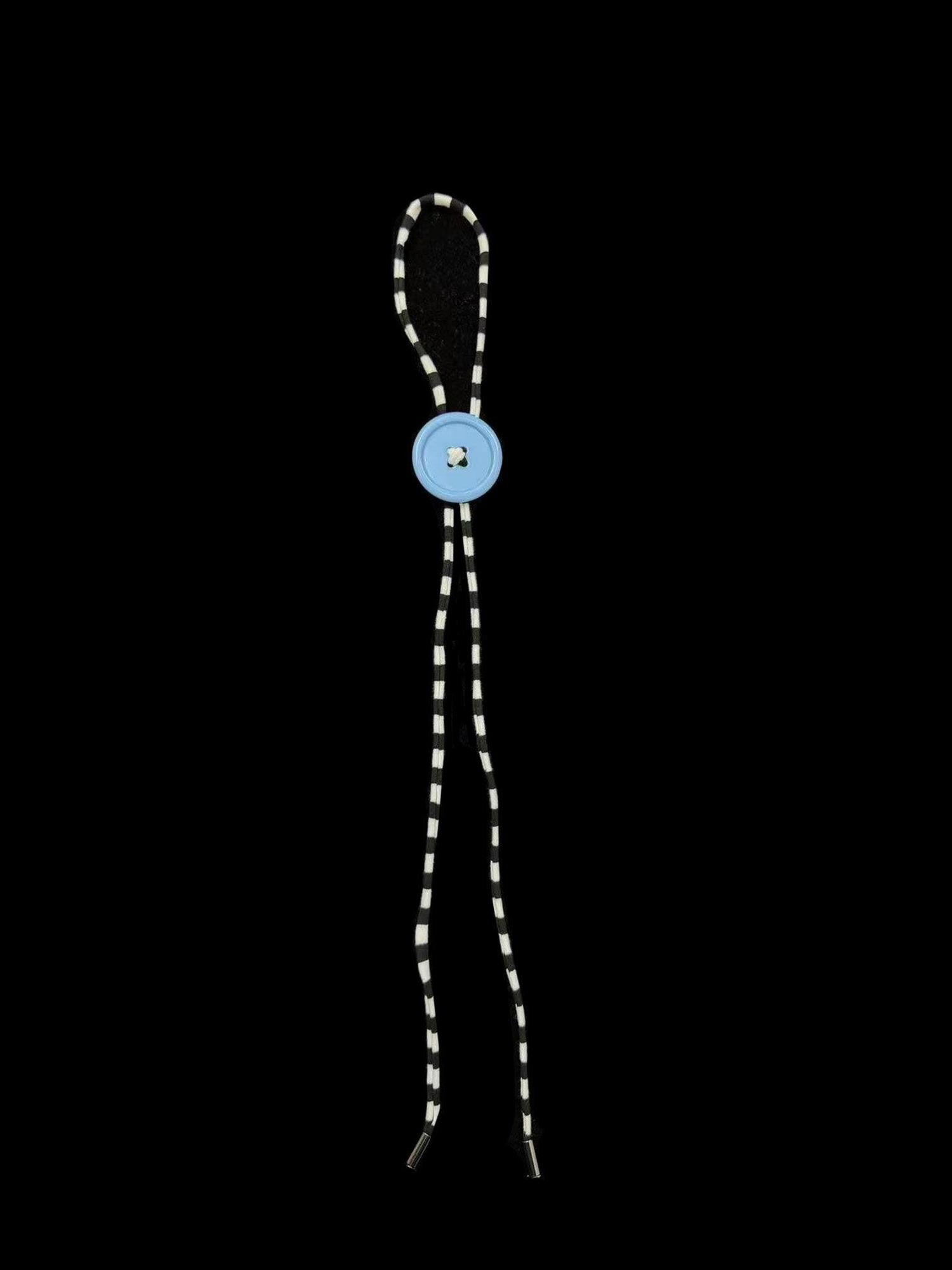 Ttsunami Black White Fine Striped Blue Button Original Design Women&