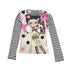 Ttsunami_Doll_Face_Mesh_Print_Letter_High_Neck_Slim_Women&