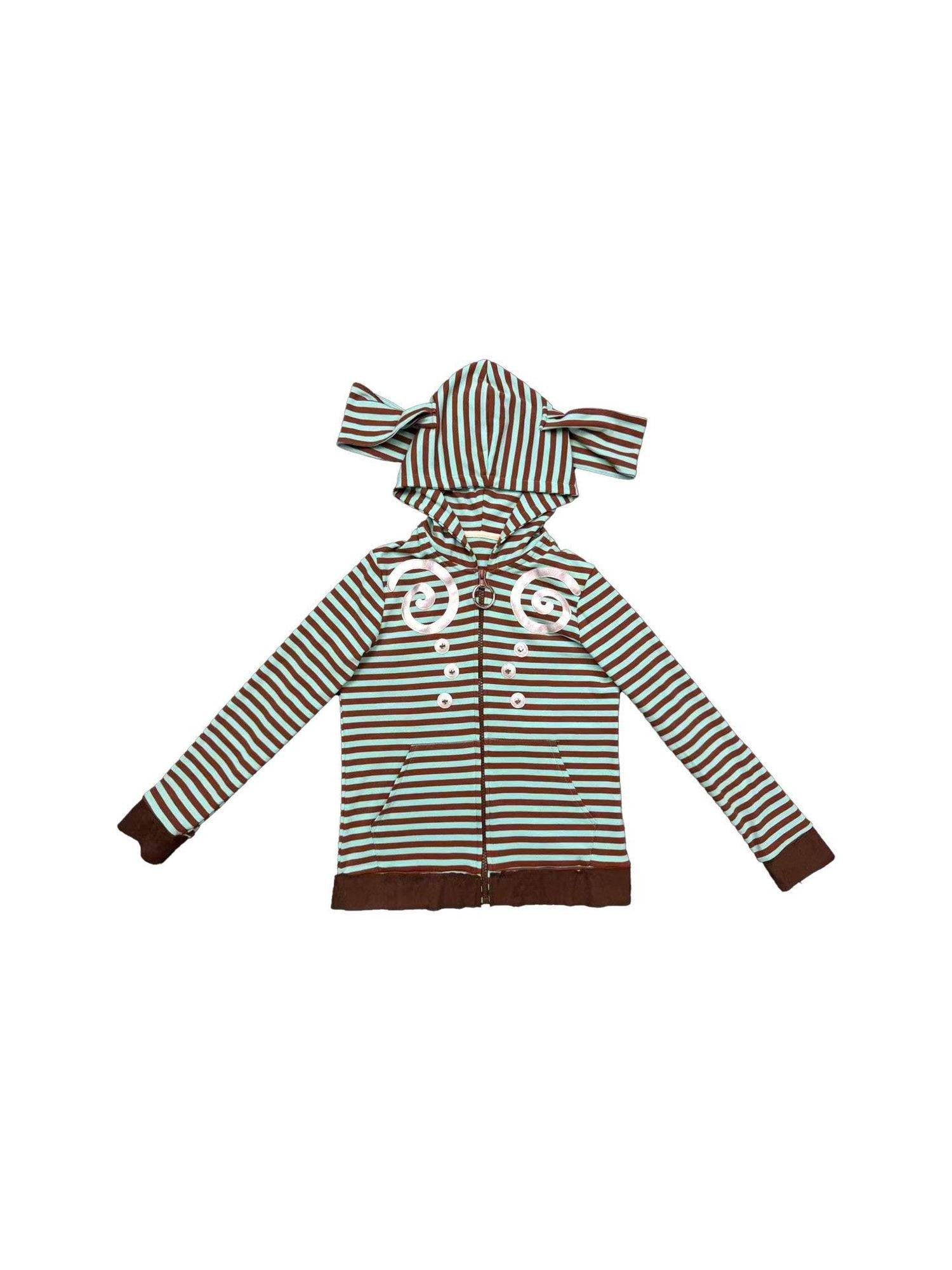 Ttsunami Light Blue Swirl Striped Studded Silver Dot Women&