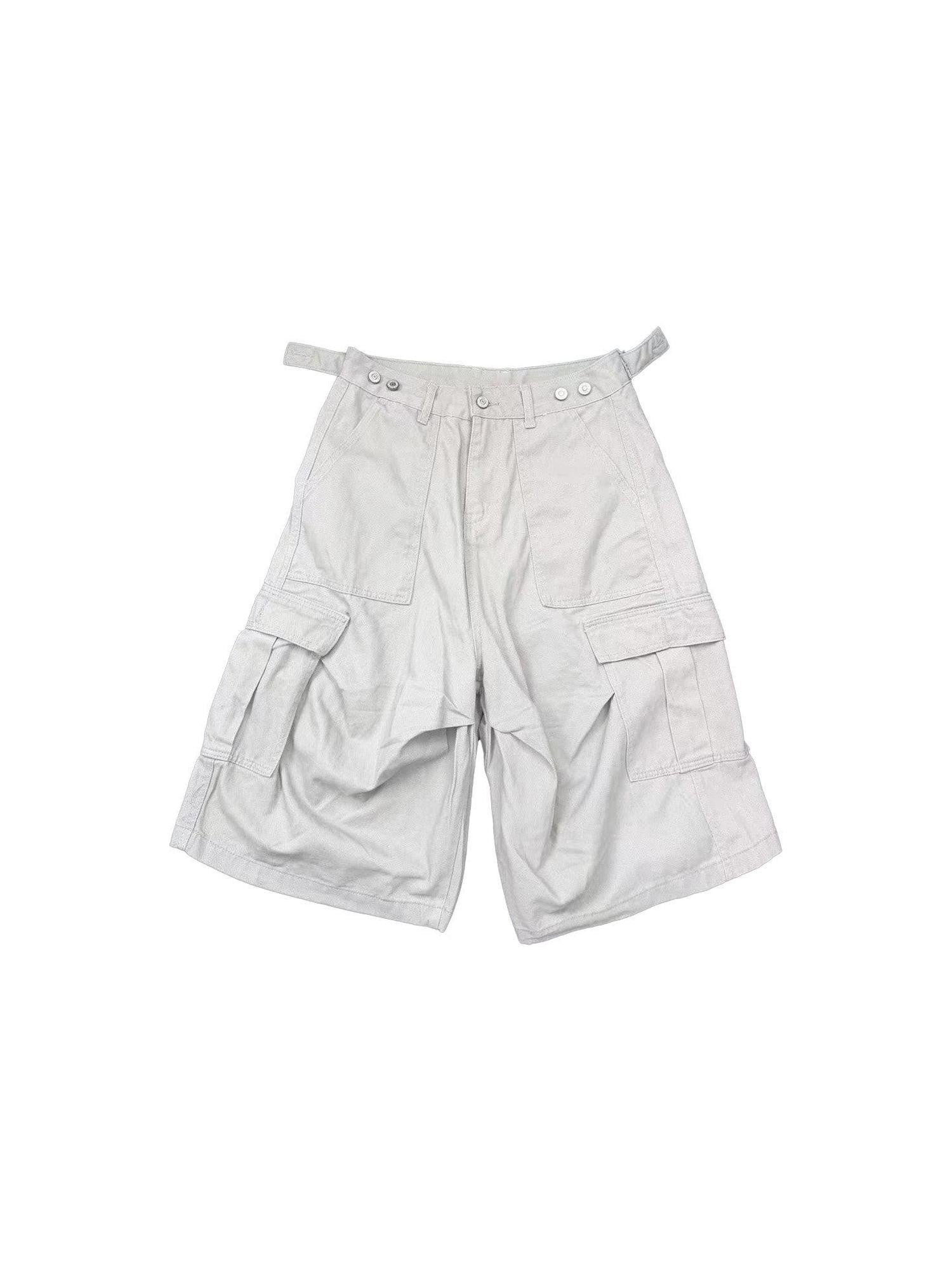 Ttsunami Light Gray Large Pocket Drawstring Street Women&