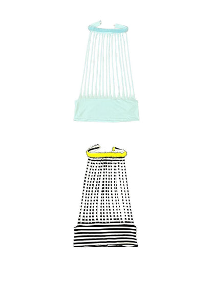 Ttsunami Multicolor Striped Layered Plush Ruffle Women&