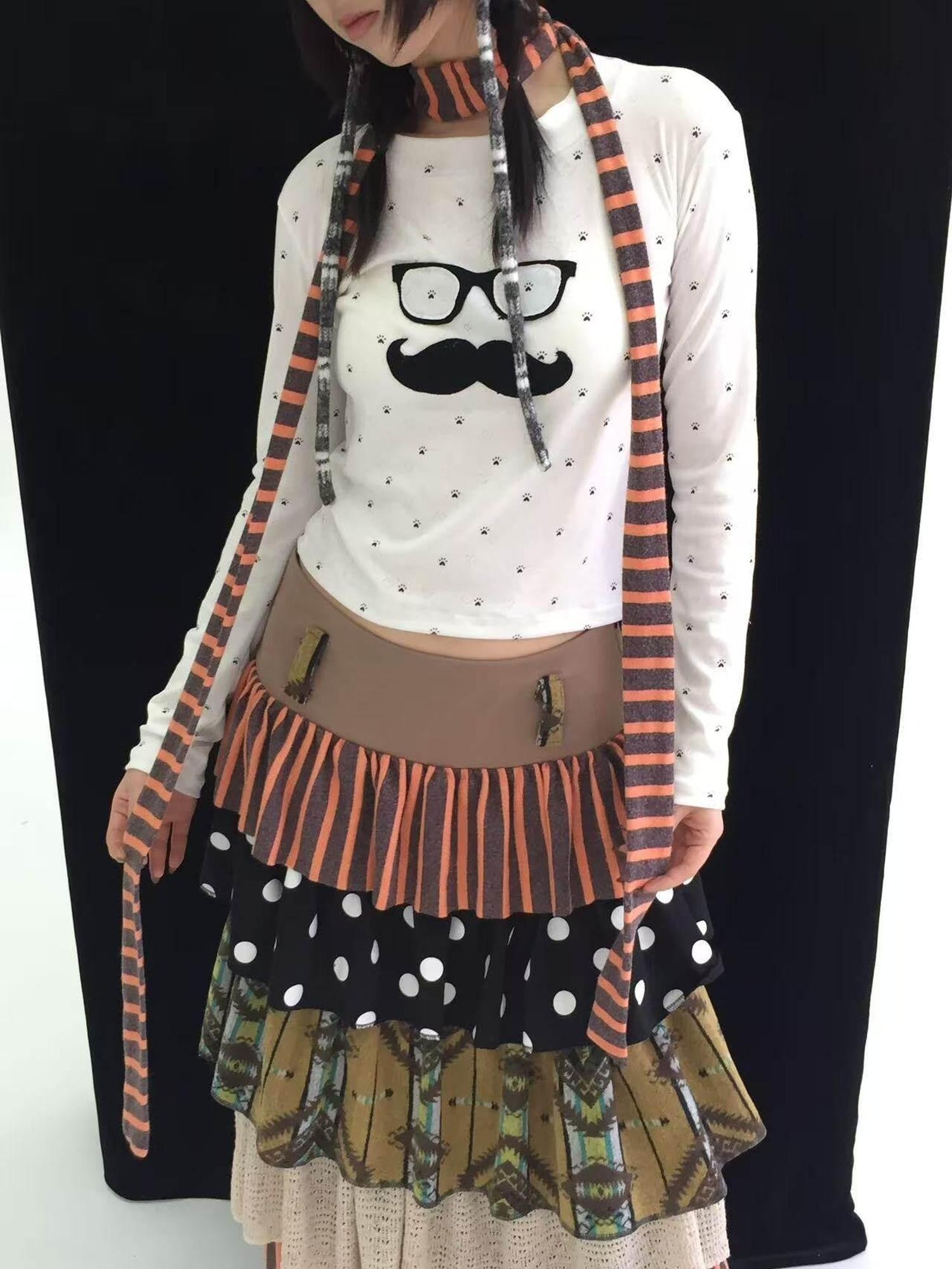 Ttsunami Orange Striped Print Women&