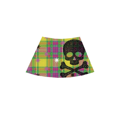 Ttsunami_Supersaturated_Skull_Text_Print_Slim_Fit_A_Line_Women&
